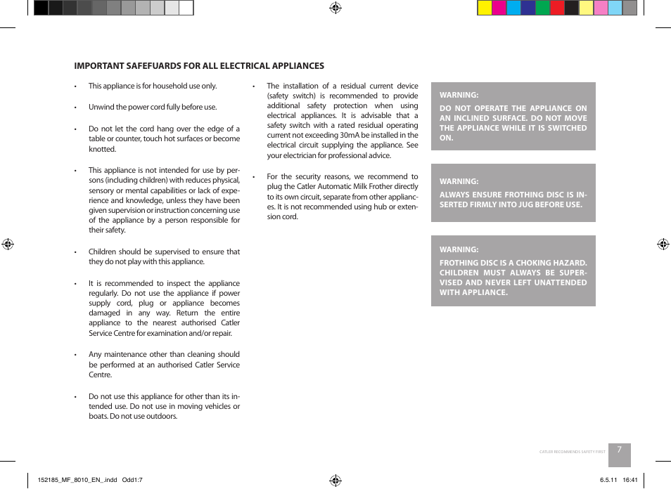 Catler MF 8010 User Manual | Page 7 / 20