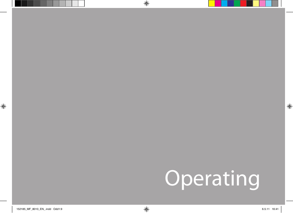 Operating | Catler MF 8010 User Manual | Page 9 / 20