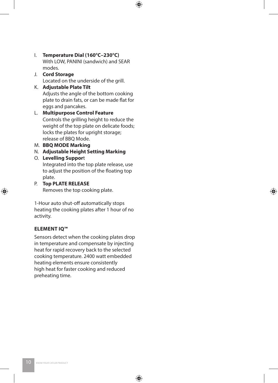 Catler GR 8030 User Manual | Page 10 / 40