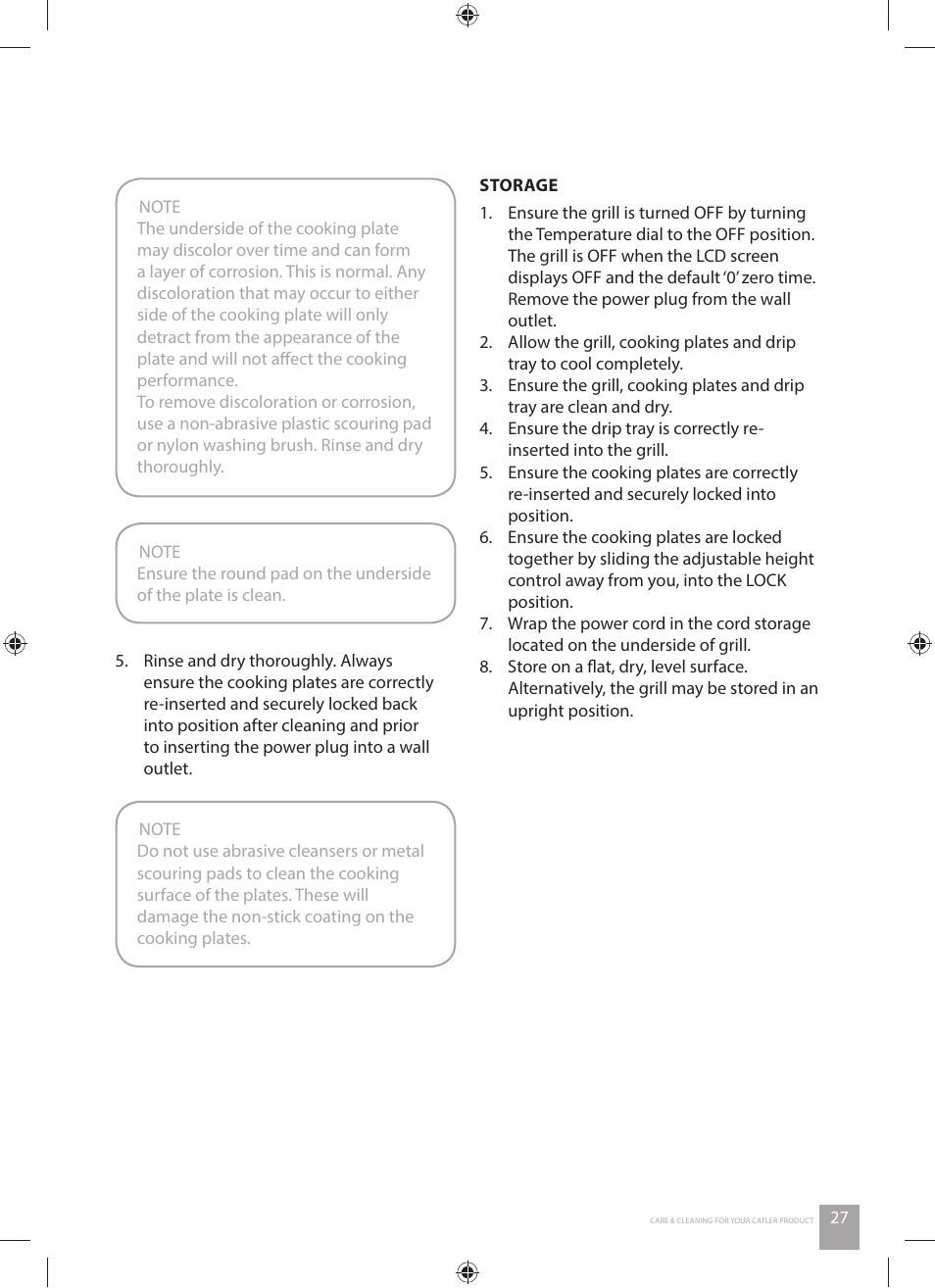 Catler GR 8030 User Manual | Page 27 / 40