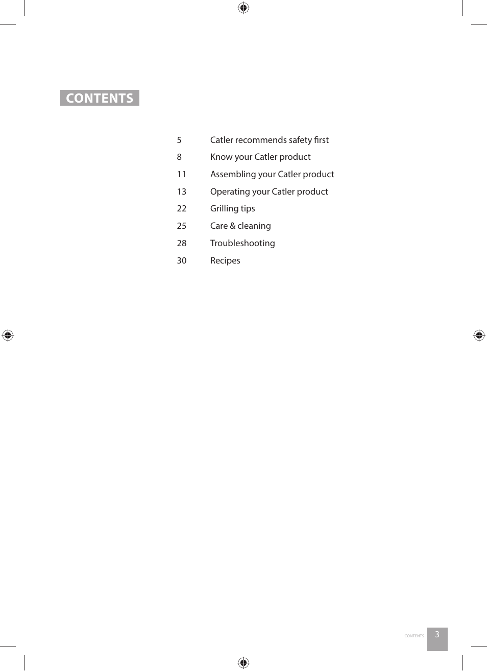 Catler GR 8030 User Manual | Page 3 / 40