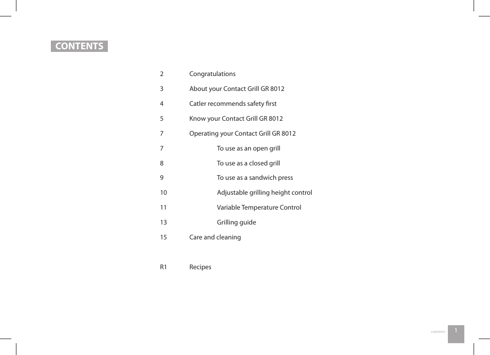 Catler GR 8012 User Manual | Page 3 / 32