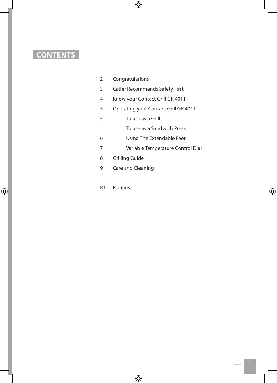 Catler GR 4011 User Manual | Page 3 / 24