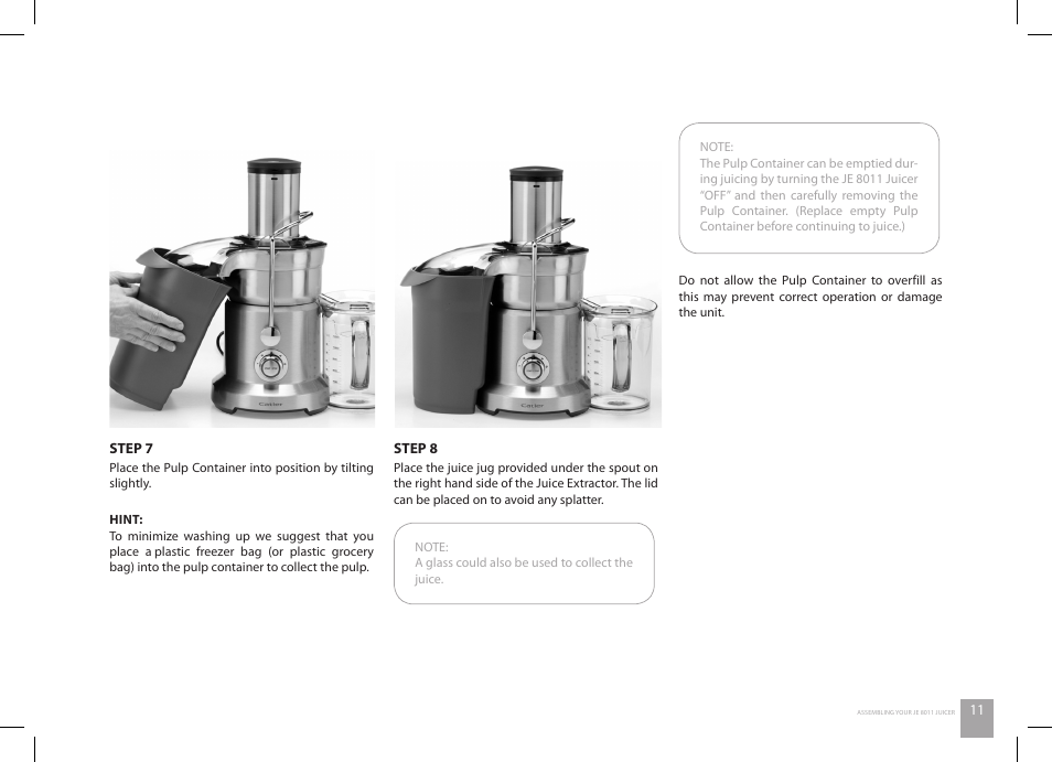 Catler JE 8011 User Manual | Page 11 / 52