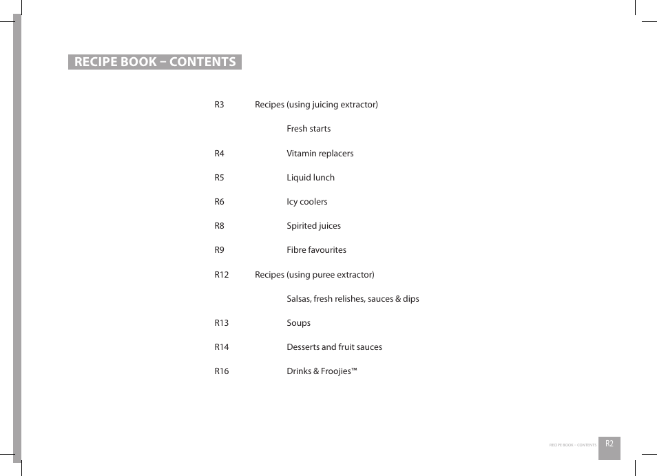 Recipe book – contents | Catler JE 8011 User Manual | Page 35 / 52