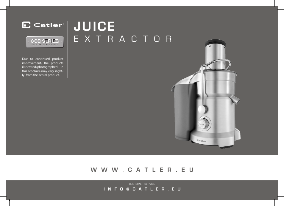 Juice | Catler JE 8011 User Manual | Page 52 / 52