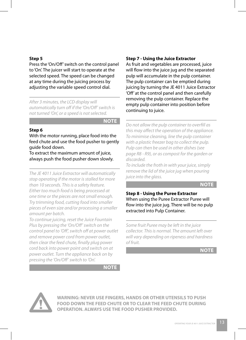 Catler JE 4011 User Manual | Page 15 / 40