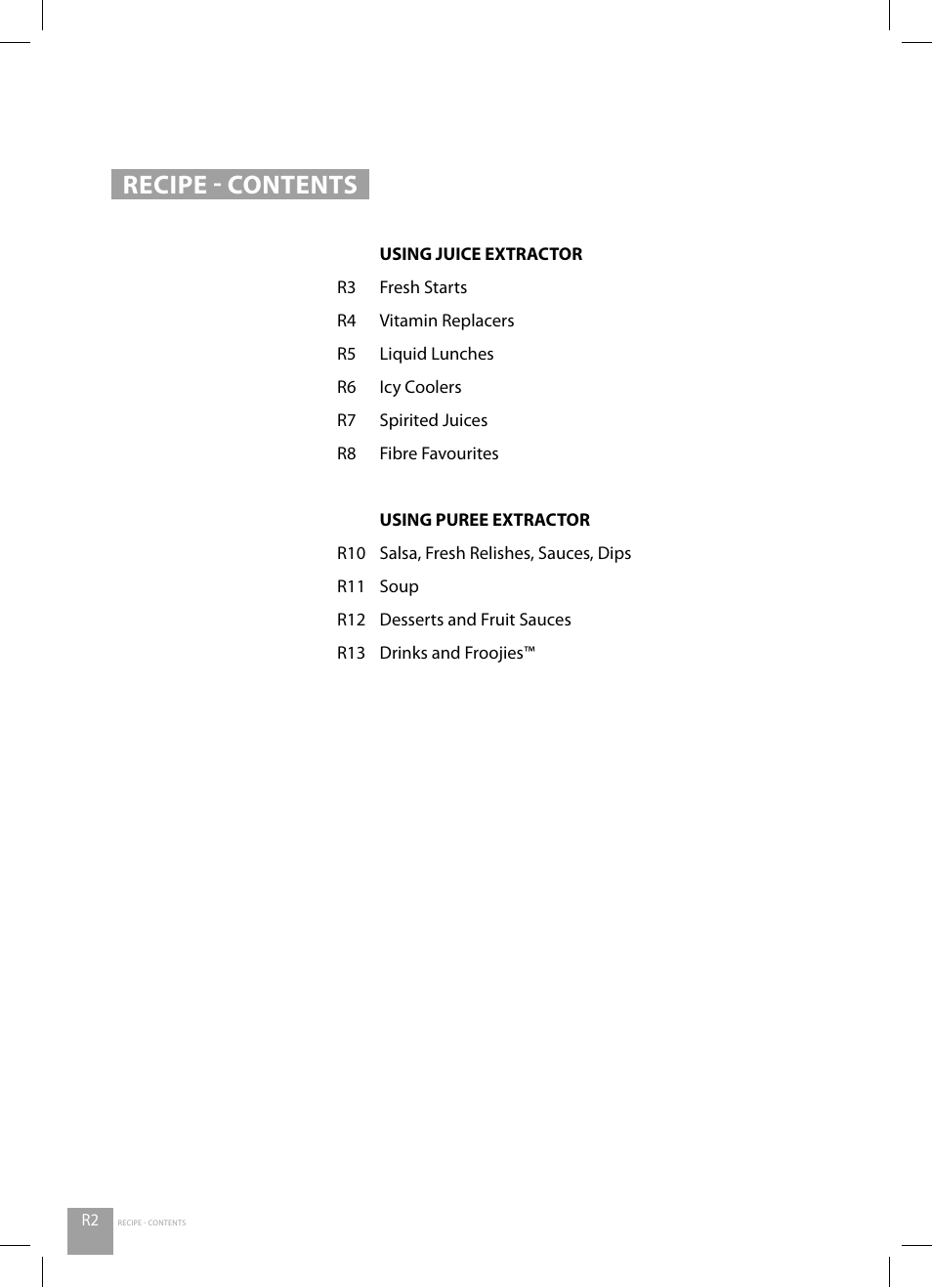 Recipe - contents | Catler JE 4011 User Manual | Page 26 / 40