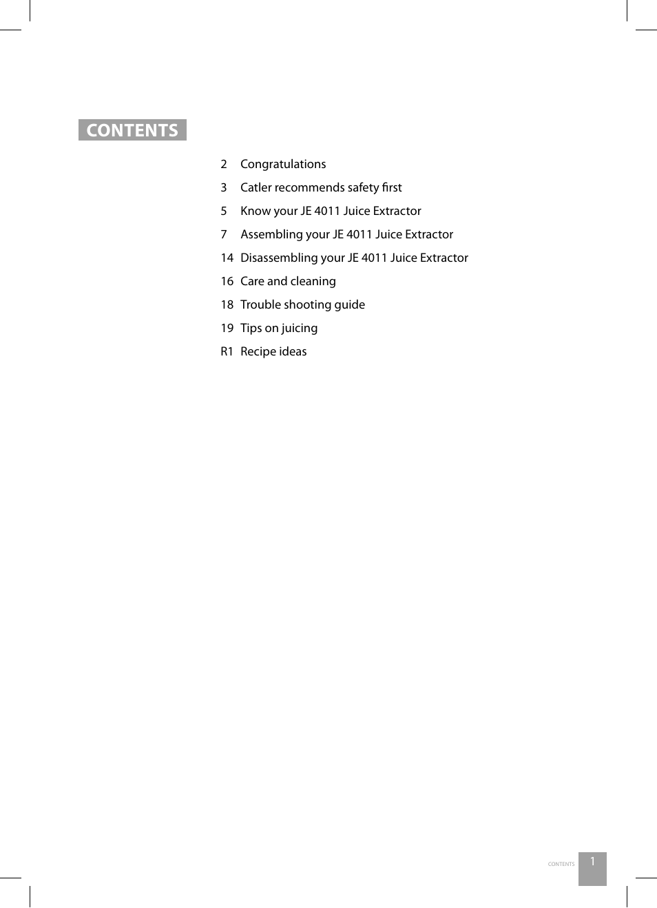 Catler JE 4011 User Manual | Page 3 / 40