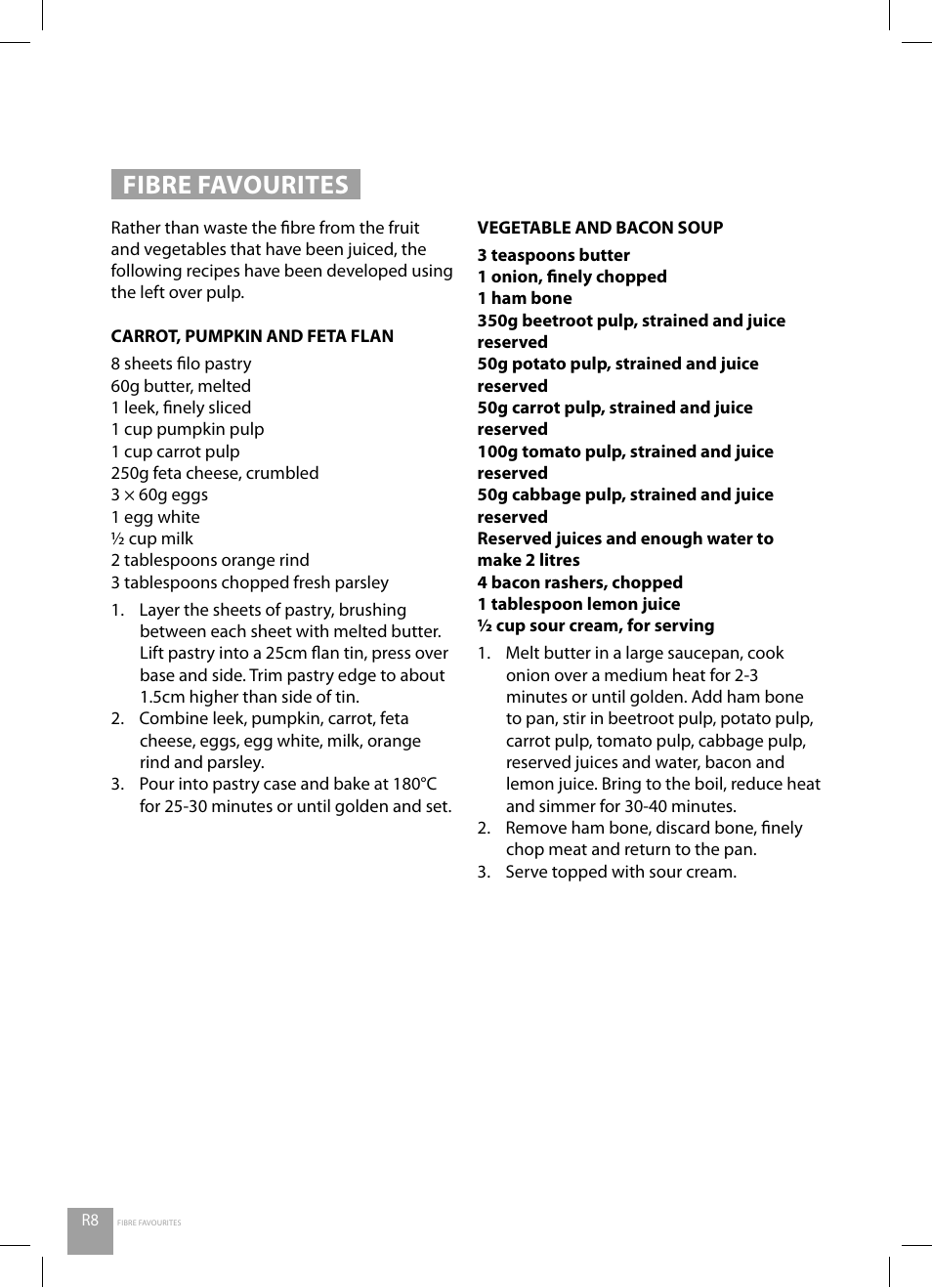 Fibre favourites | Catler JE 4011 User Manual | Page 32 / 40