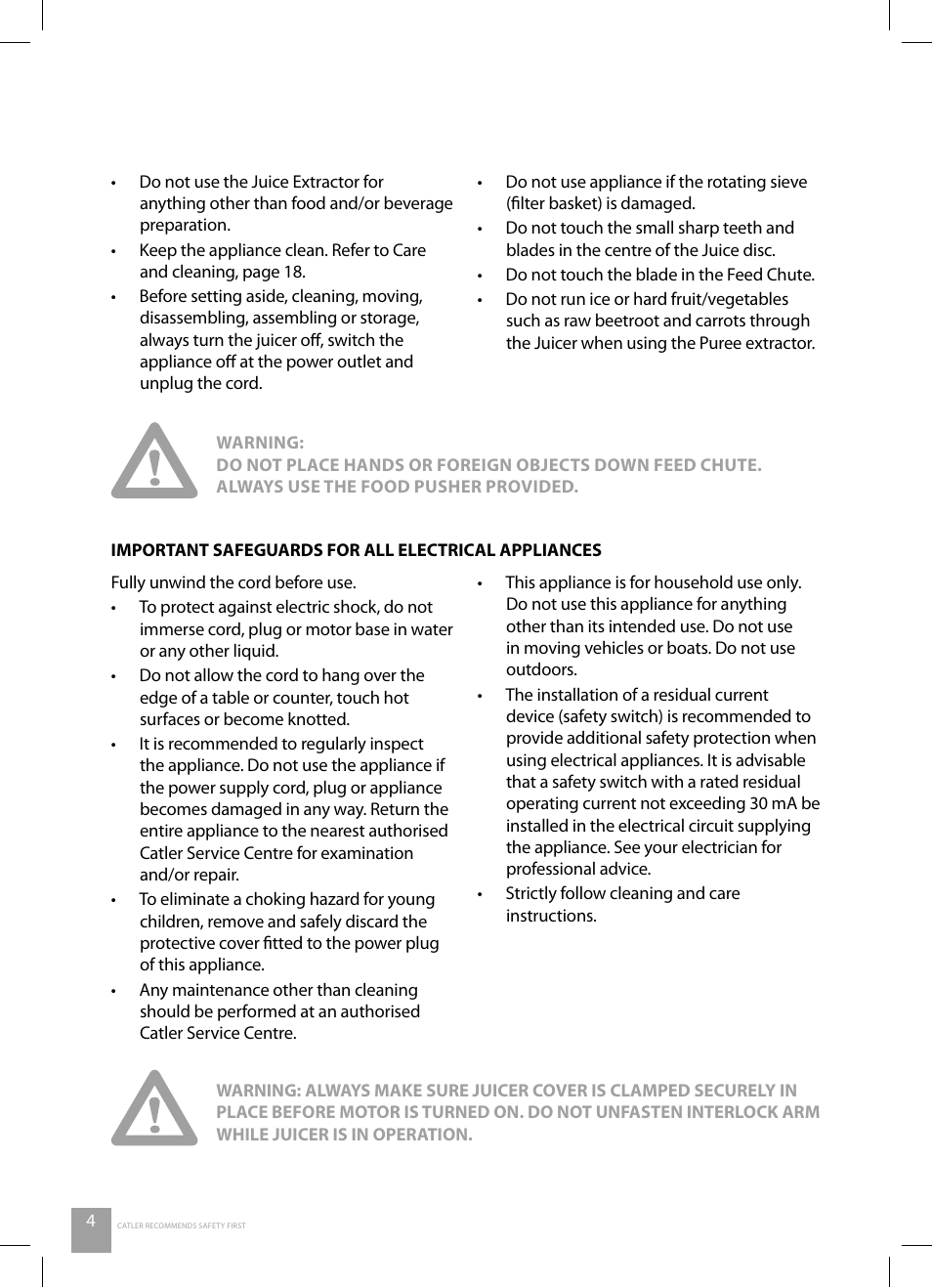Catler JE 4011 User Manual | Page 6 / 40