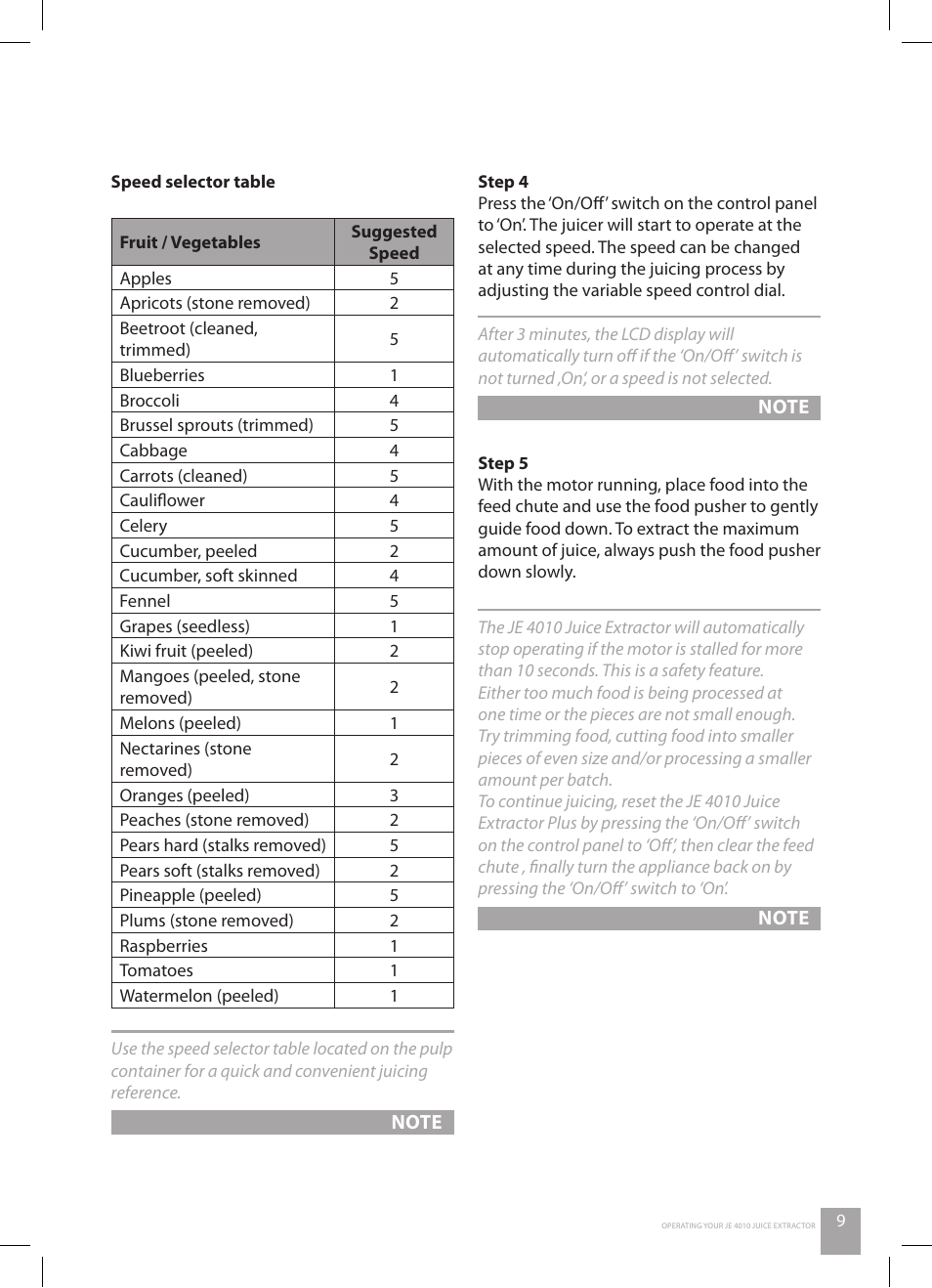 Catler JE 4010 User Manual | Page 11 / 36