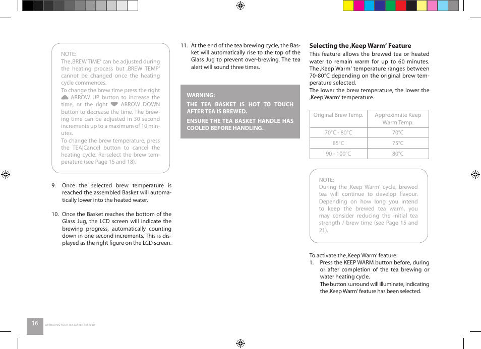 Catler TM 8010 User Manual | Page 16 / 32