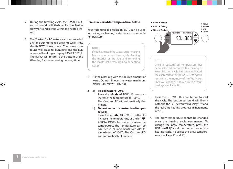 Catler TM 8010 User Manual | Page 18 / 32
