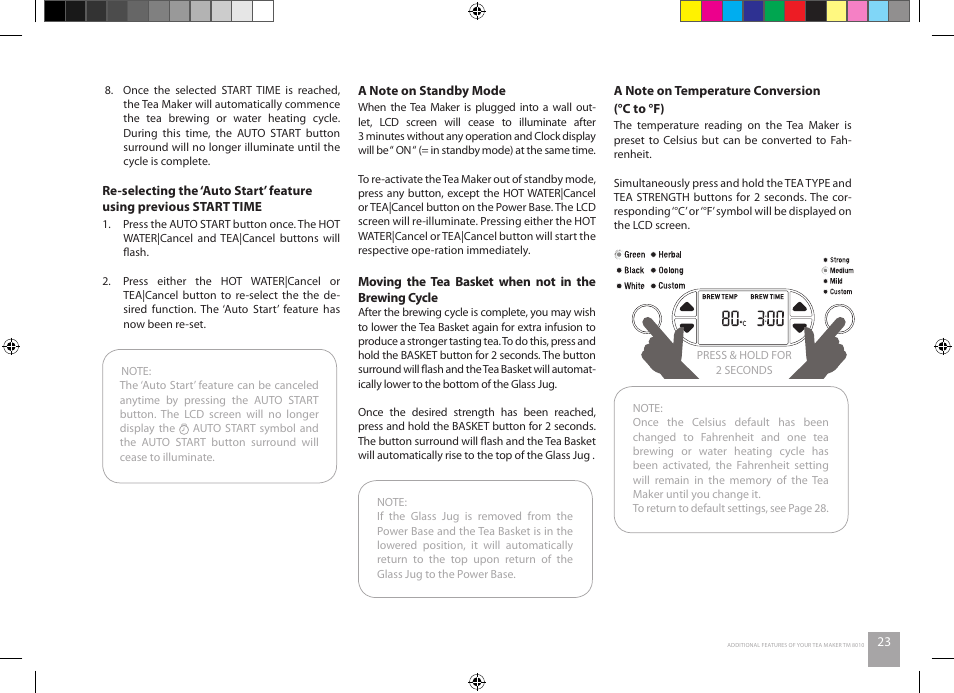 Catler TM 8010 User Manual | Page 23 / 32