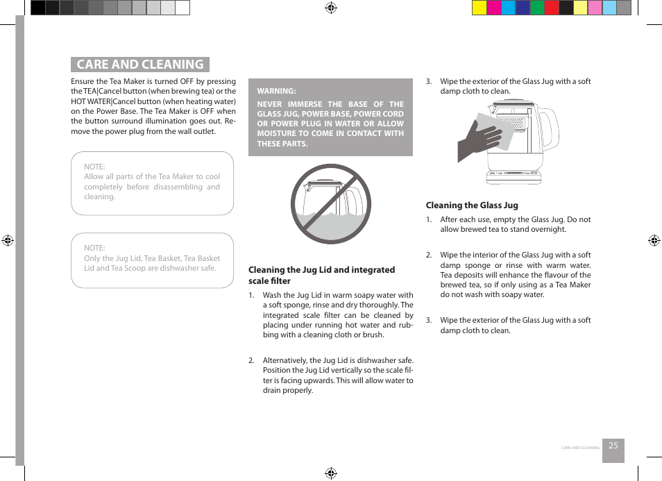 Care and cleaning | Catler TM 8010 User Manual | Page 25 / 32
