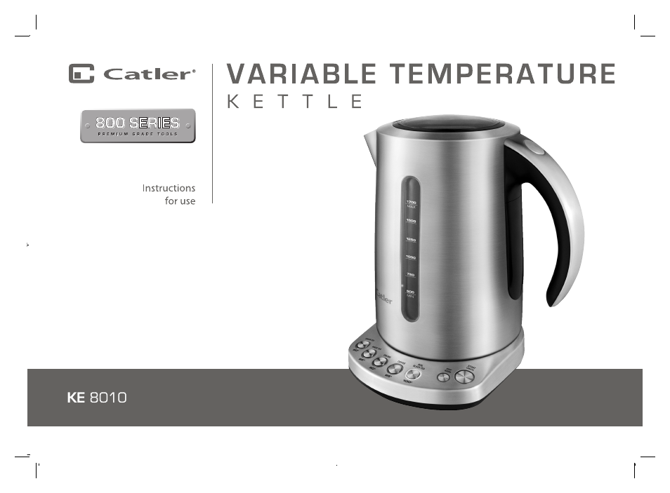 Catler KE 8010 User Manual | 20 pages