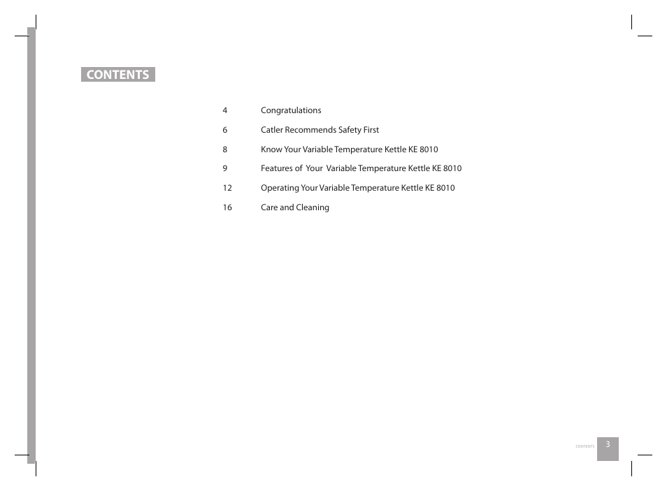 Catler KE 8010 User Manual | Page 3 / 20