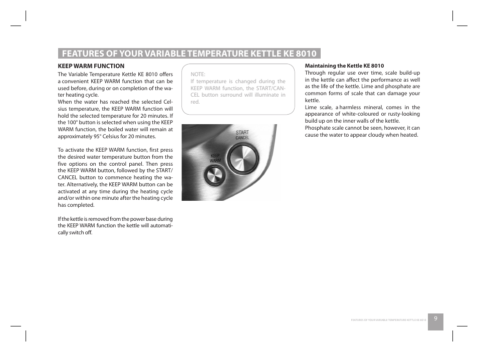 Catler KE 8010 User Manual | Page 9 / 20