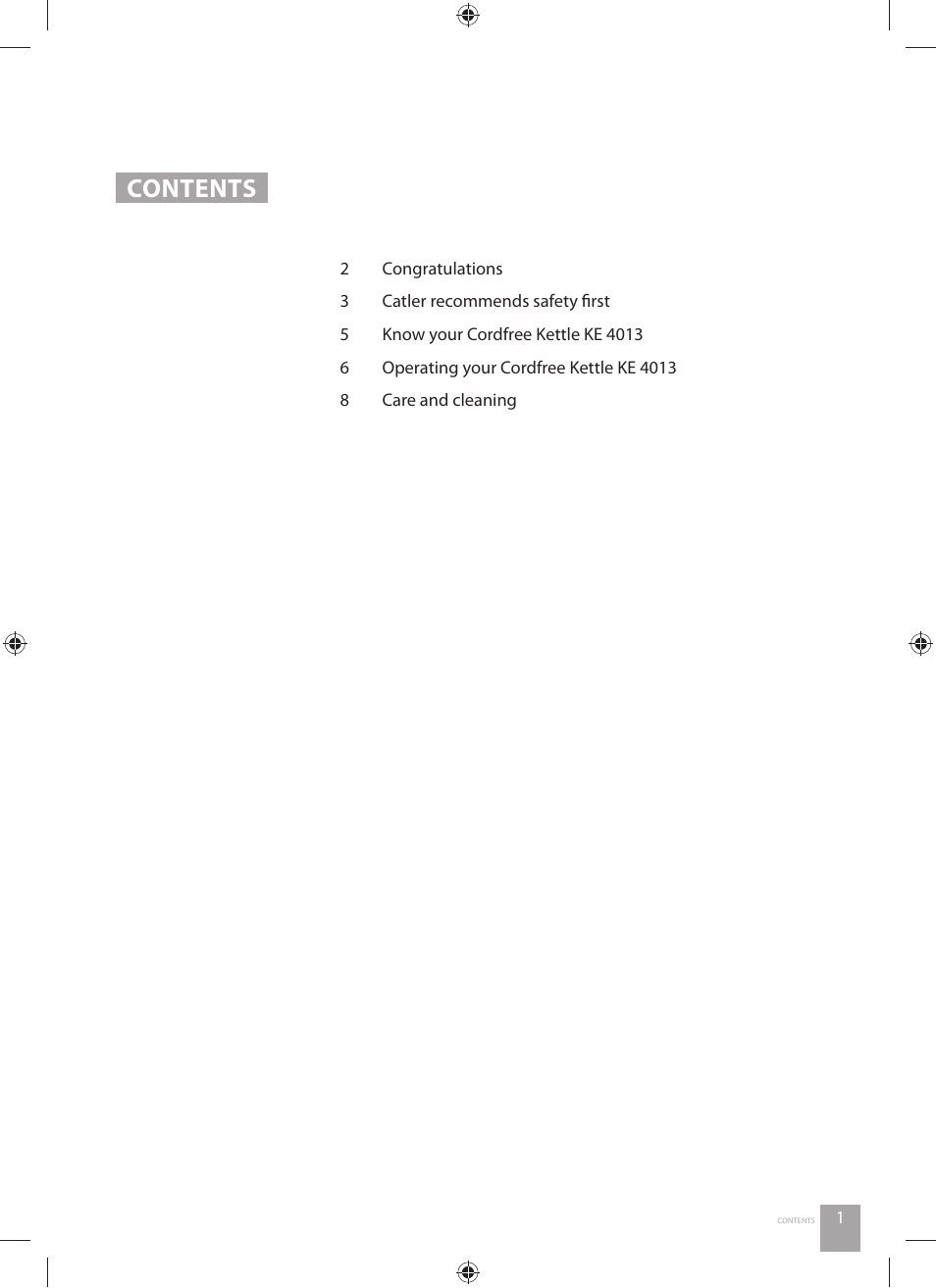 Catler KE 4013 User Manual | Page 3 / 12