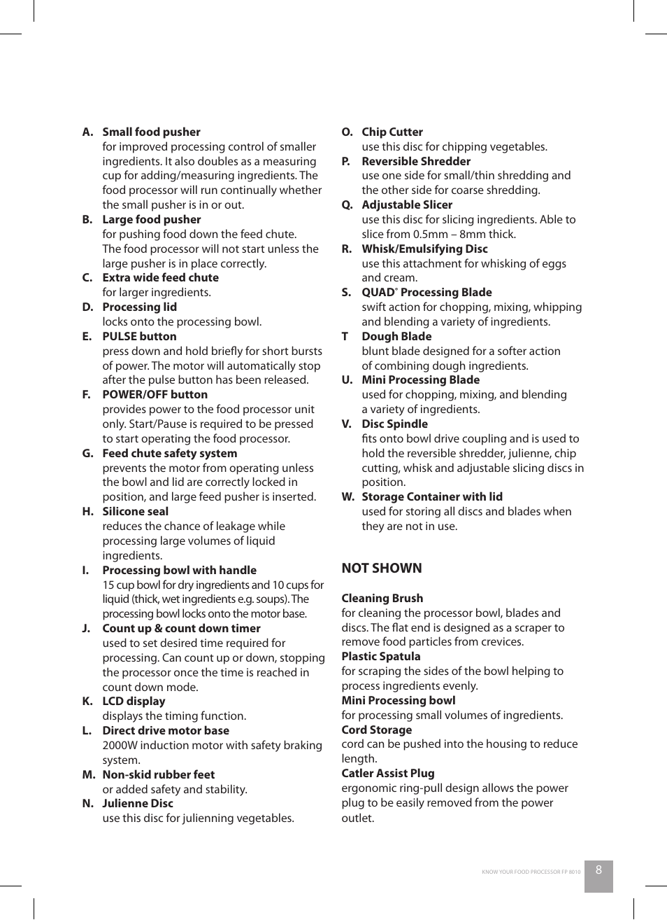 Catler FP 8010 User Manual | Page 9 / 64