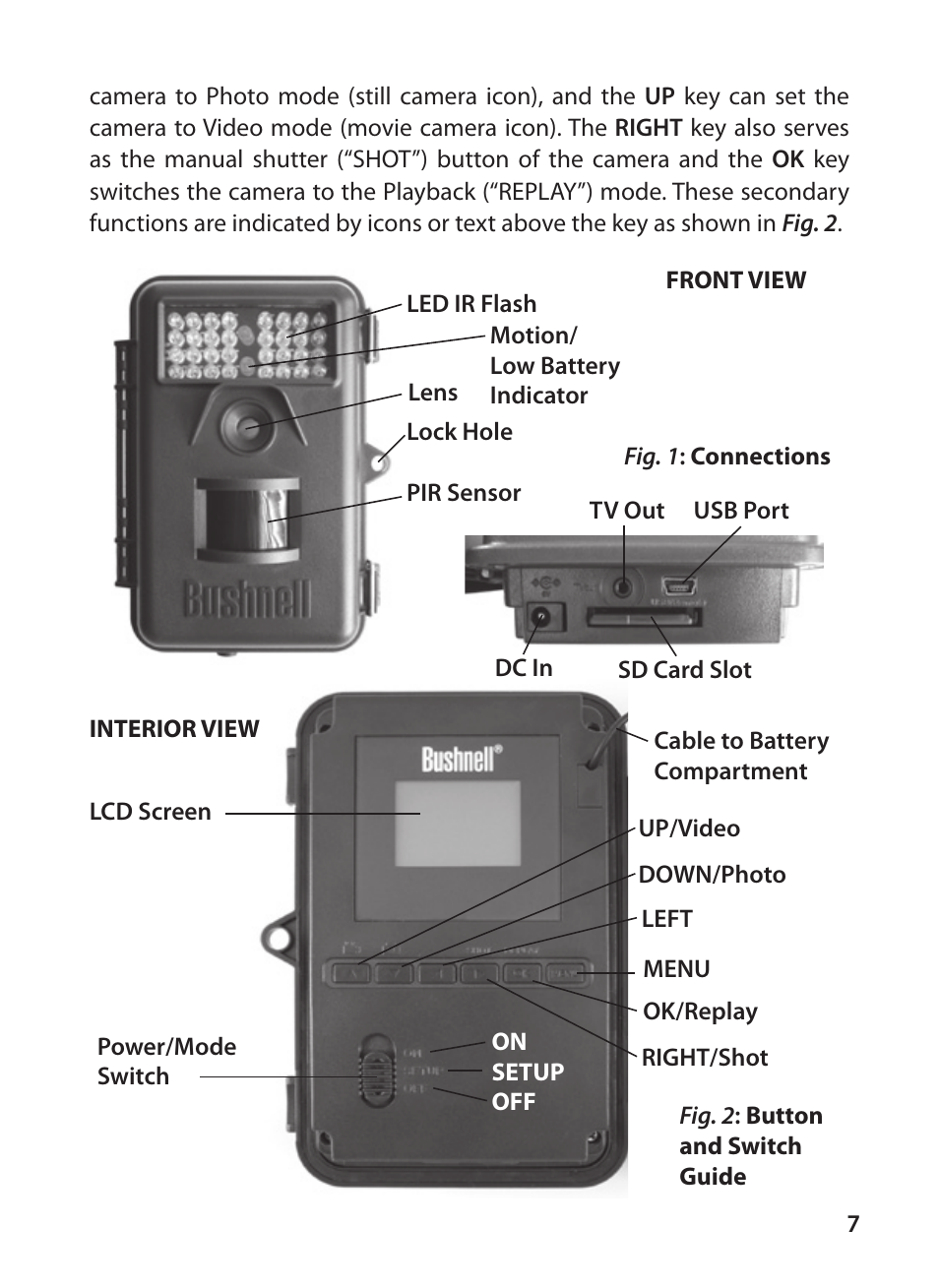 Bushnell TROPHY CAM 119425C2 User Manual | Page 7 / 36