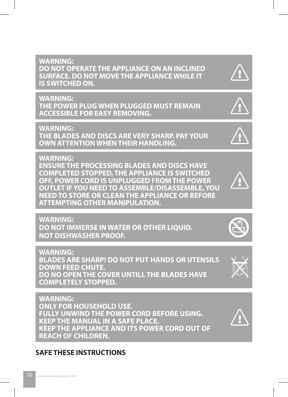 Catler FP 4010 User Manual | Page 10 / 36