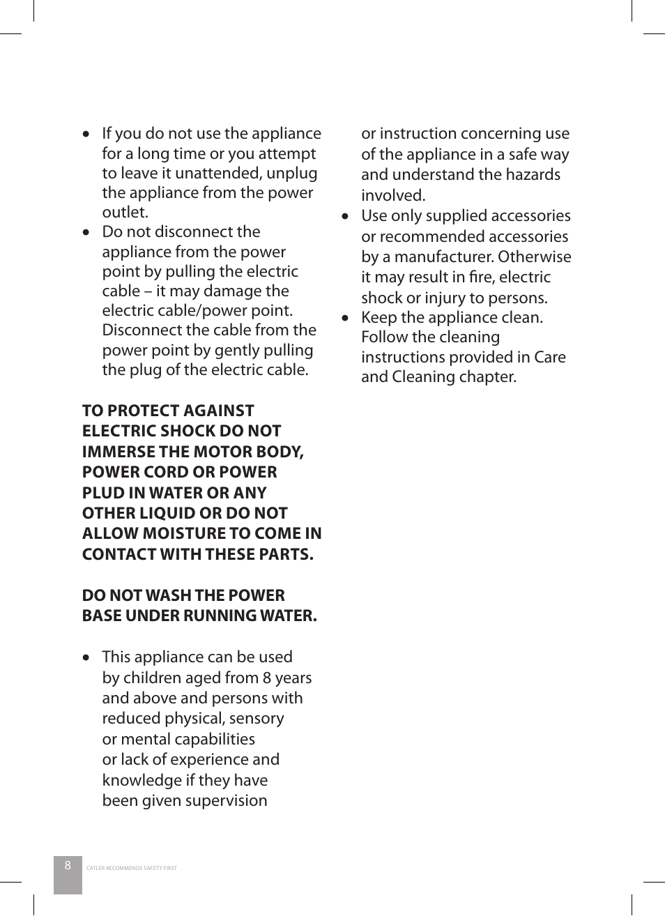 Catler FP 4010 User Manual | Page 8 / 36