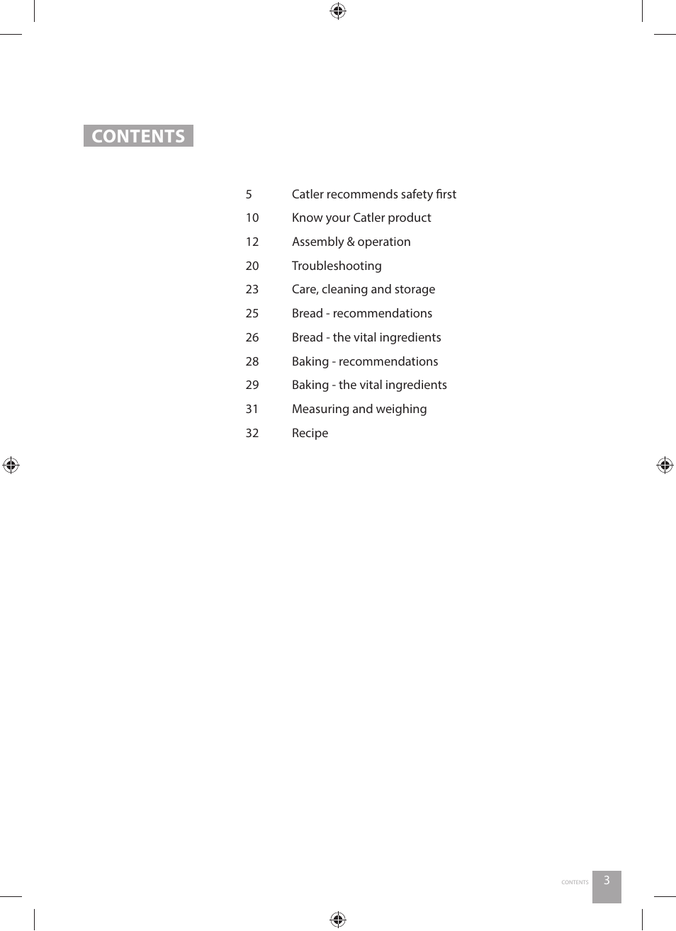 Catler KM 8011 User Manual | Page 3 / 44
