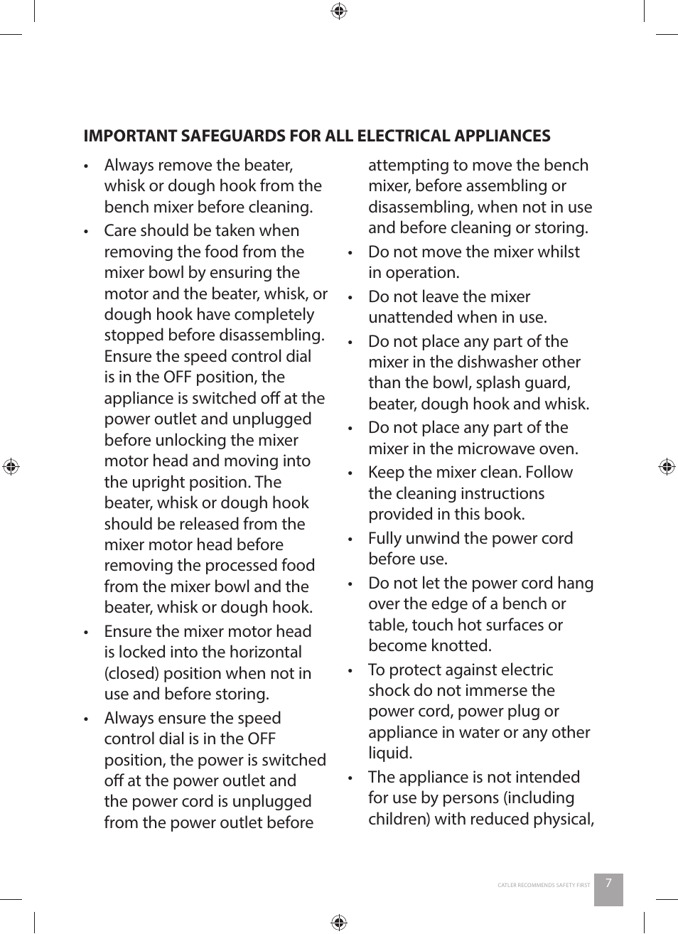 Catler KM 8011 User Manual | Page 7 / 44