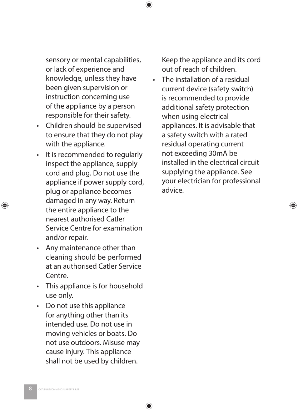 Catler KM 8011 User Manual | Page 8 / 44