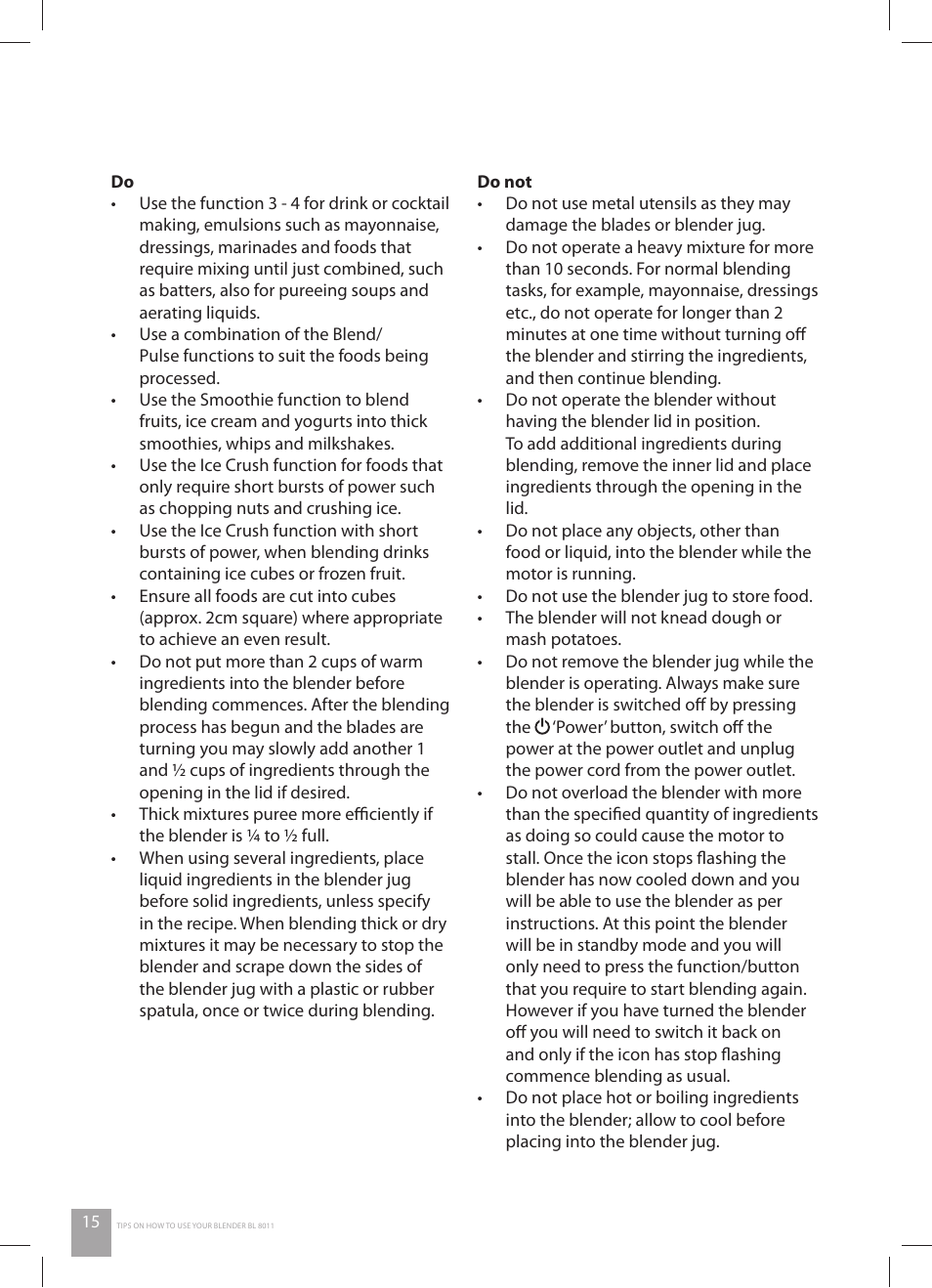 Catler BL 8011 User Manual | Page 16 / 36