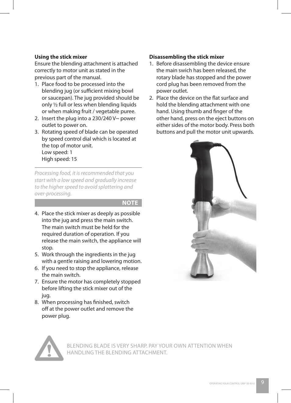 Catler SB 4010 User Manual | Page 11 / 28