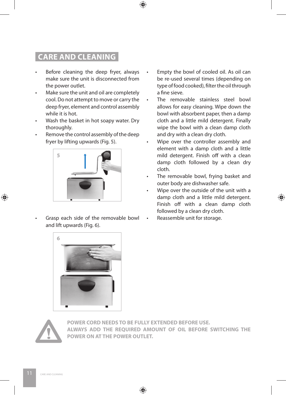 Care and cleaning | Catler DF 4010 User Manual | Page 12 / 32