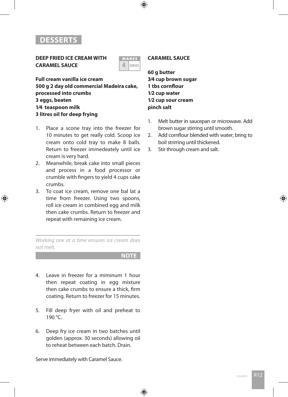 Desserts | Catler DF 4010 User Manual | Page 29 / 32