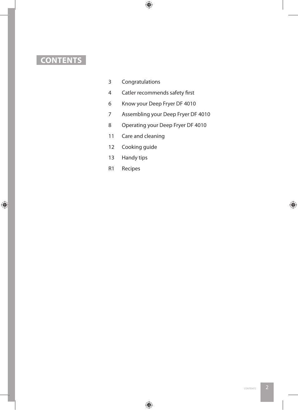 Catler DF 4010 User Manual | Page 3 / 32