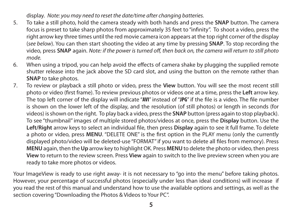 Bushnell ImageView 11-0833 User Manual | Page 5 / 20