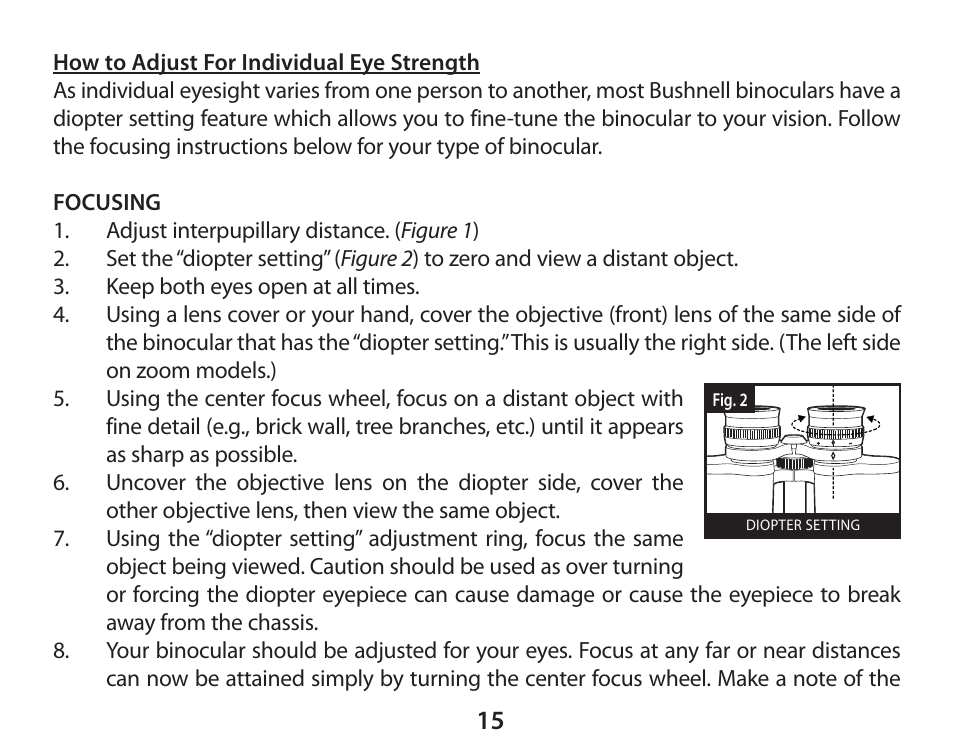 Bushnell 111026 User Manual | Page 15 / 20