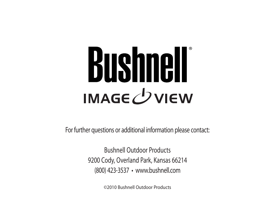 Bushnell 111026 User Manual | Page 20 / 20