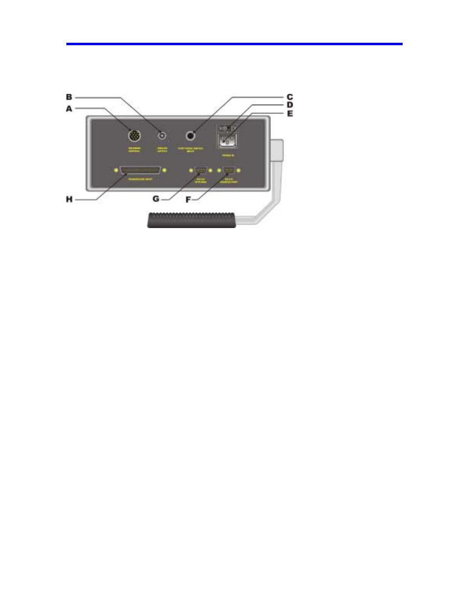 E- input ac voltage, Rear panel (input/output) | CDI Torque SURETEST Torque Calibration System User Manual | Page 19 / 74