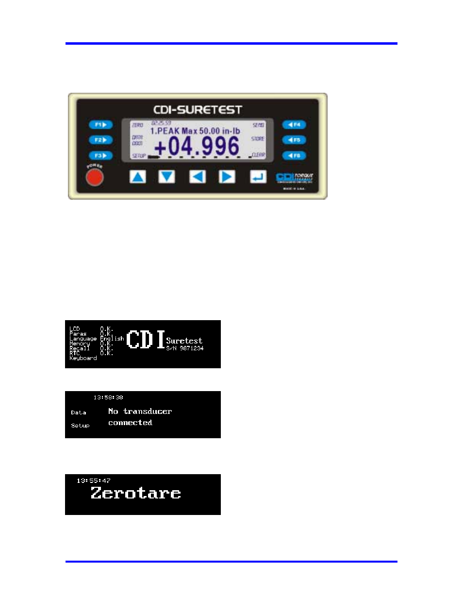 Powering the equipment, Base unit controls | CDI Torque SURETEST Torque Calibration System User Manual | Page 27 / 74