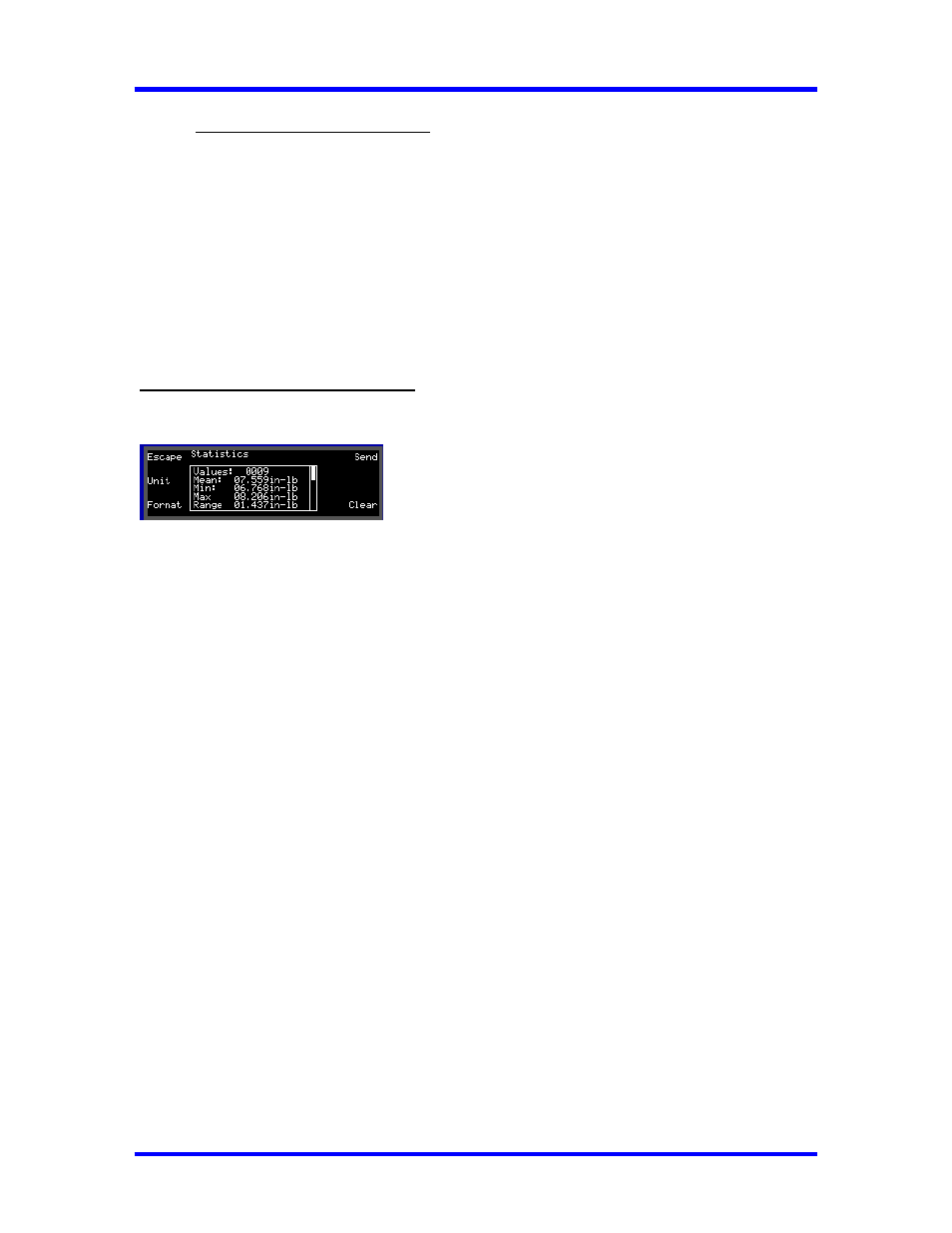 Displaying statistical analysis | CDI Torque SURETEST Torque Calibration System User Manual | Page 39 / 74