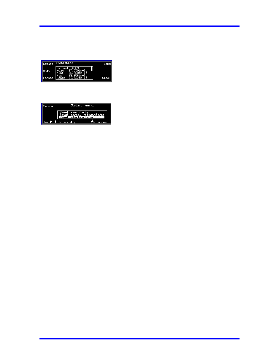 Printing statistical analysis, Spc print-out | CDI Torque SURETEST Torque Calibration System User Manual | Page 40 / 74