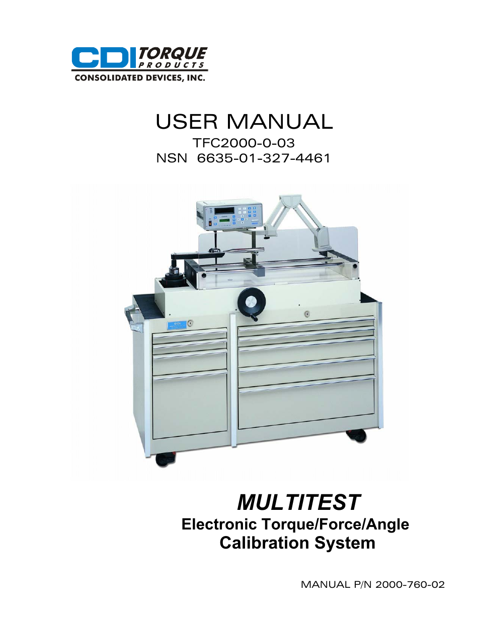 CDI Torque MULTITEST Government User Manual | 96 pages