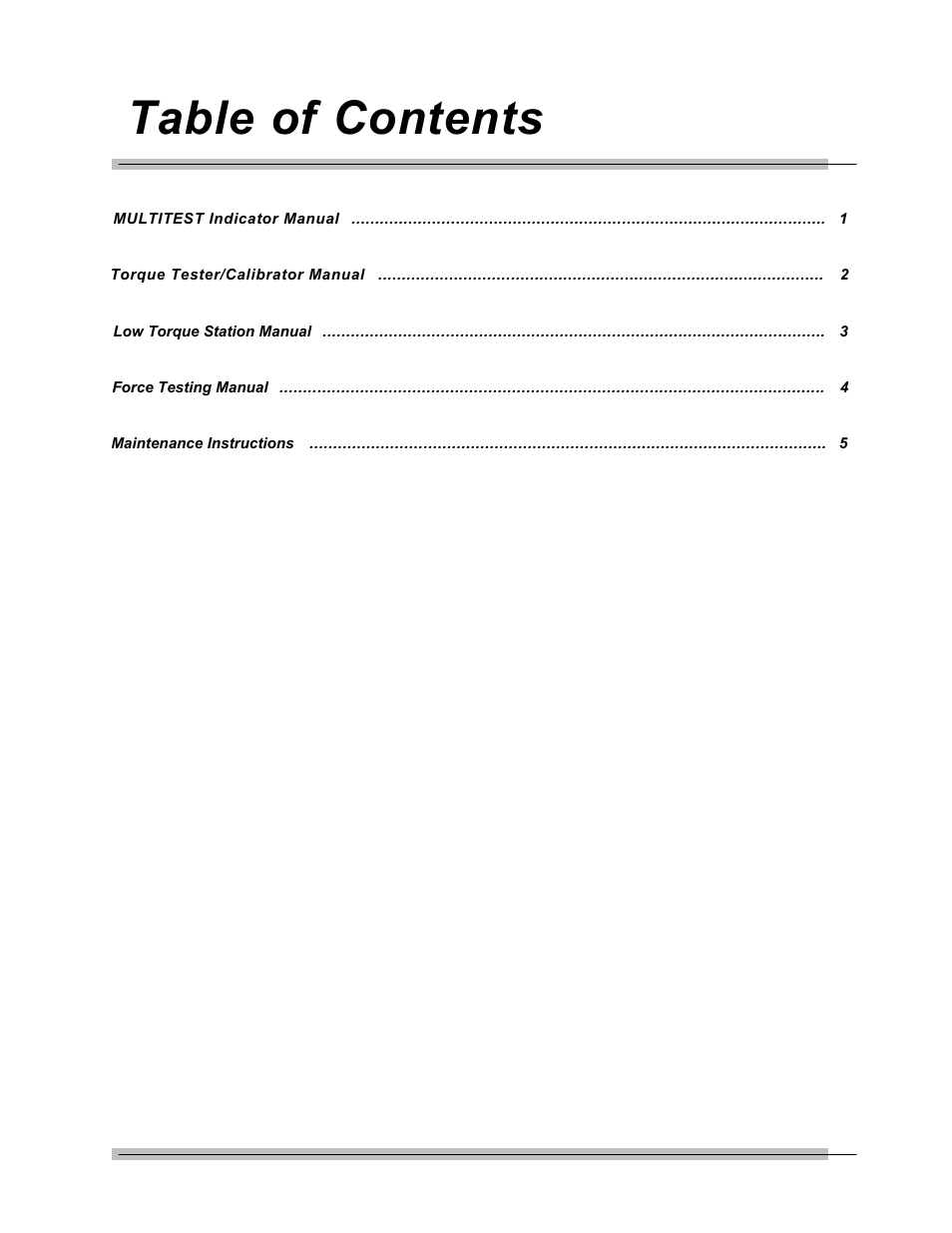 CDI Torque MULTITEST Government User Manual | Page 4 / 96