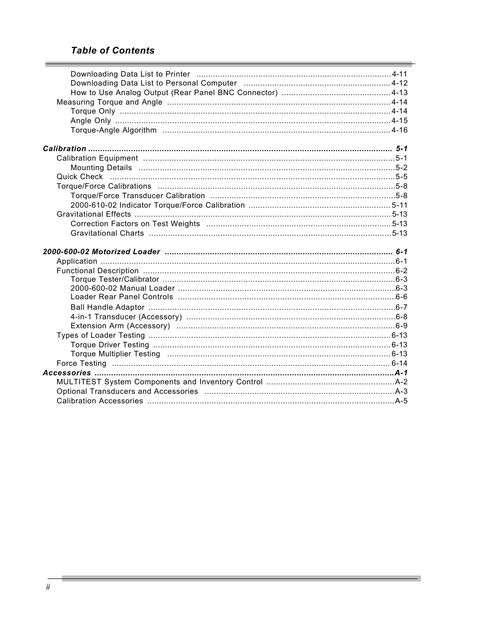 CDI Torque MULTITEST Government User Manual | Page 6 / 96