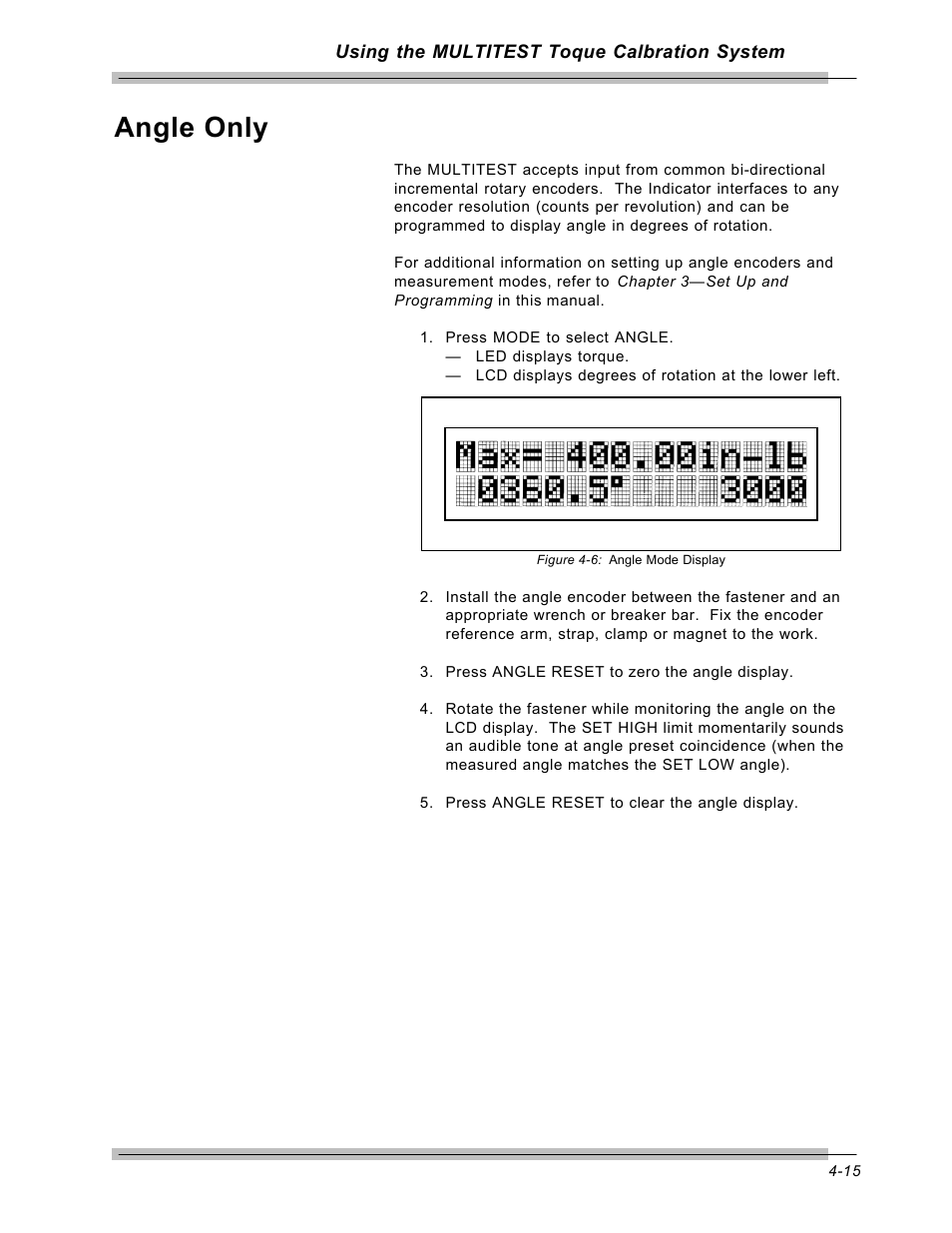Angle only | CDI Torque MULTITEST Government User Manual | Page 63 / 96