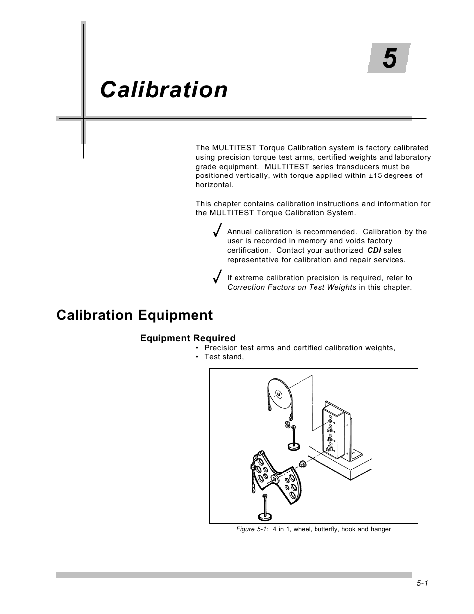 Calibration, Calibration equipment | CDI Torque MULTITEST Government User Manual | Page 65 / 96