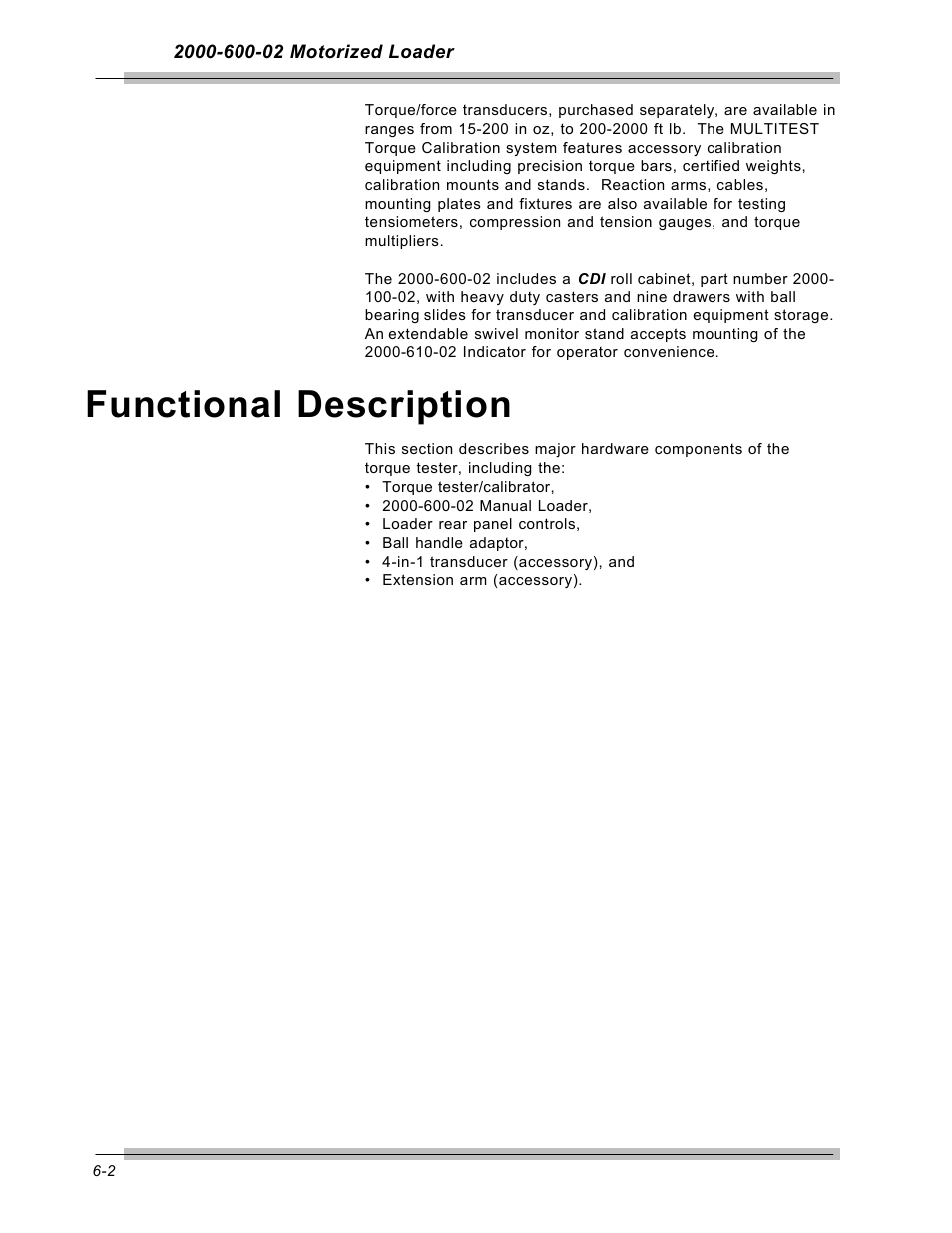 Functional description | CDI Torque MULTITEST Government User Manual | Page 80 / 96
