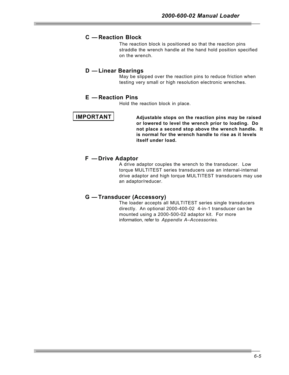 CDI Torque MULTITEST Government User Manual | Page 83 / 96